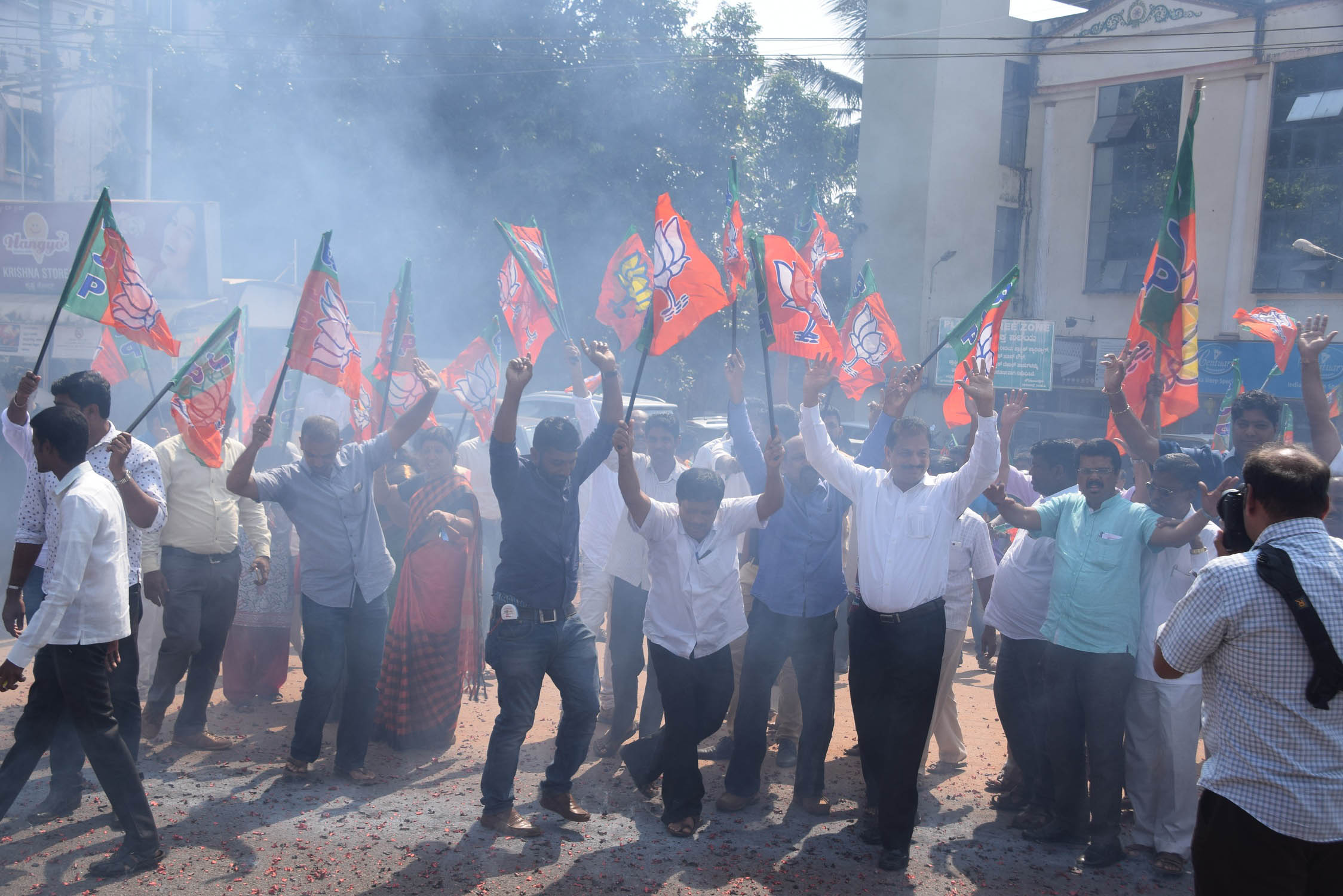 ಉಡುಪಿಯಲ್ಲಿ ಬಿಜೆಪಿ ಸಂಭ್ರಮಾಚರಣೆ